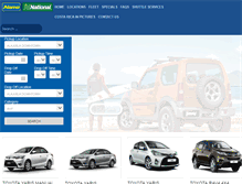 Tablet Screenshot of car-rental-costarica.com